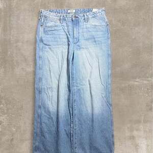 Wrangler Worldwide High Rise Wide Leg Jeans 32x32 Light Wash